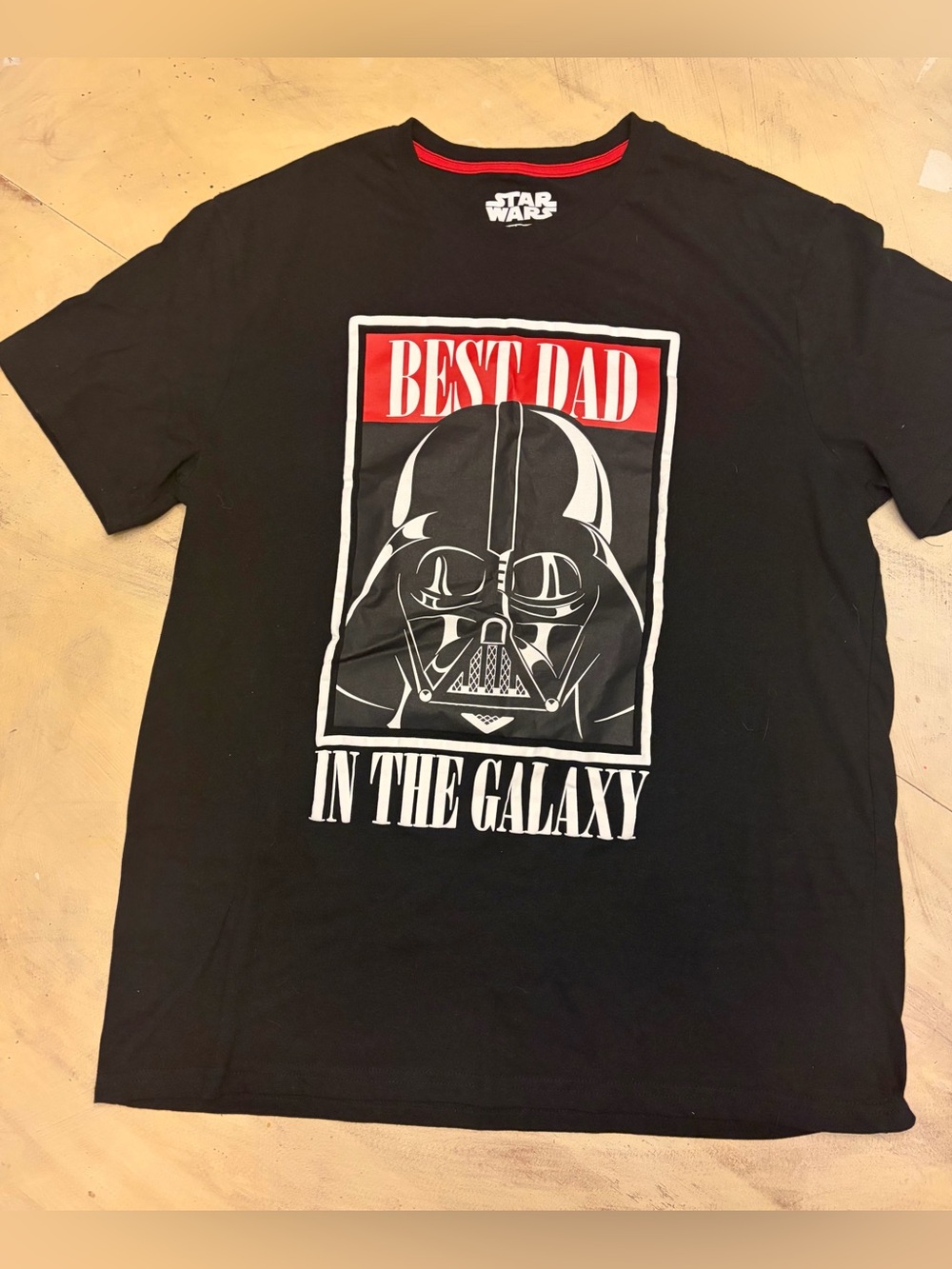 Hybrid Apparel Star Wars Darth Vader "Best Dad in the Galaxy" Graphic T-Shirt XL